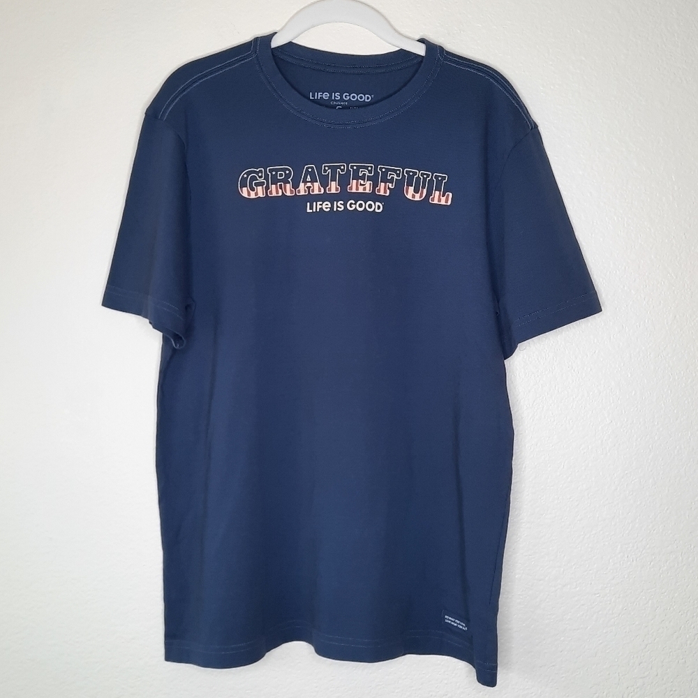 Life Is Good Grateful Graphic Crusher Tee S